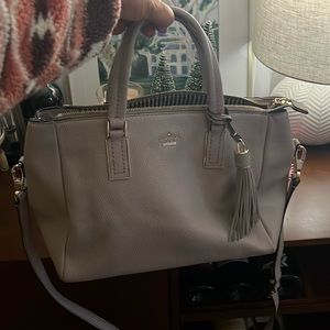 Kate Spade Bone Satchel with shoulder strap and matching wallet